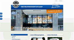 Desktop Screenshot of dd-bildungsagentur.de